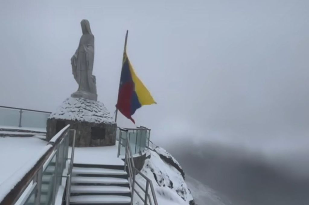 Pico Espejo se viste de nieve en Mérida este domingo&nbsp;#7Sep