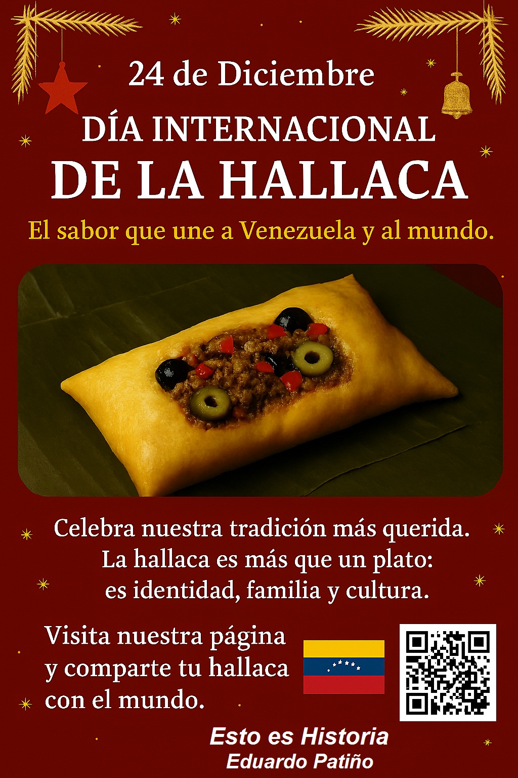 24 de diciembre «Día Internacional de la Hallaca»