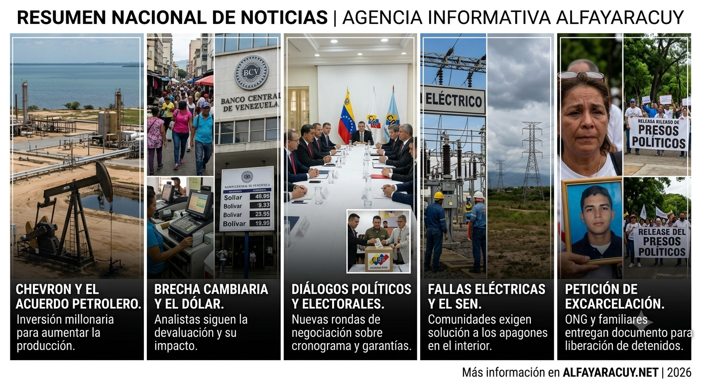 Resumen semanal de noticias nacionales